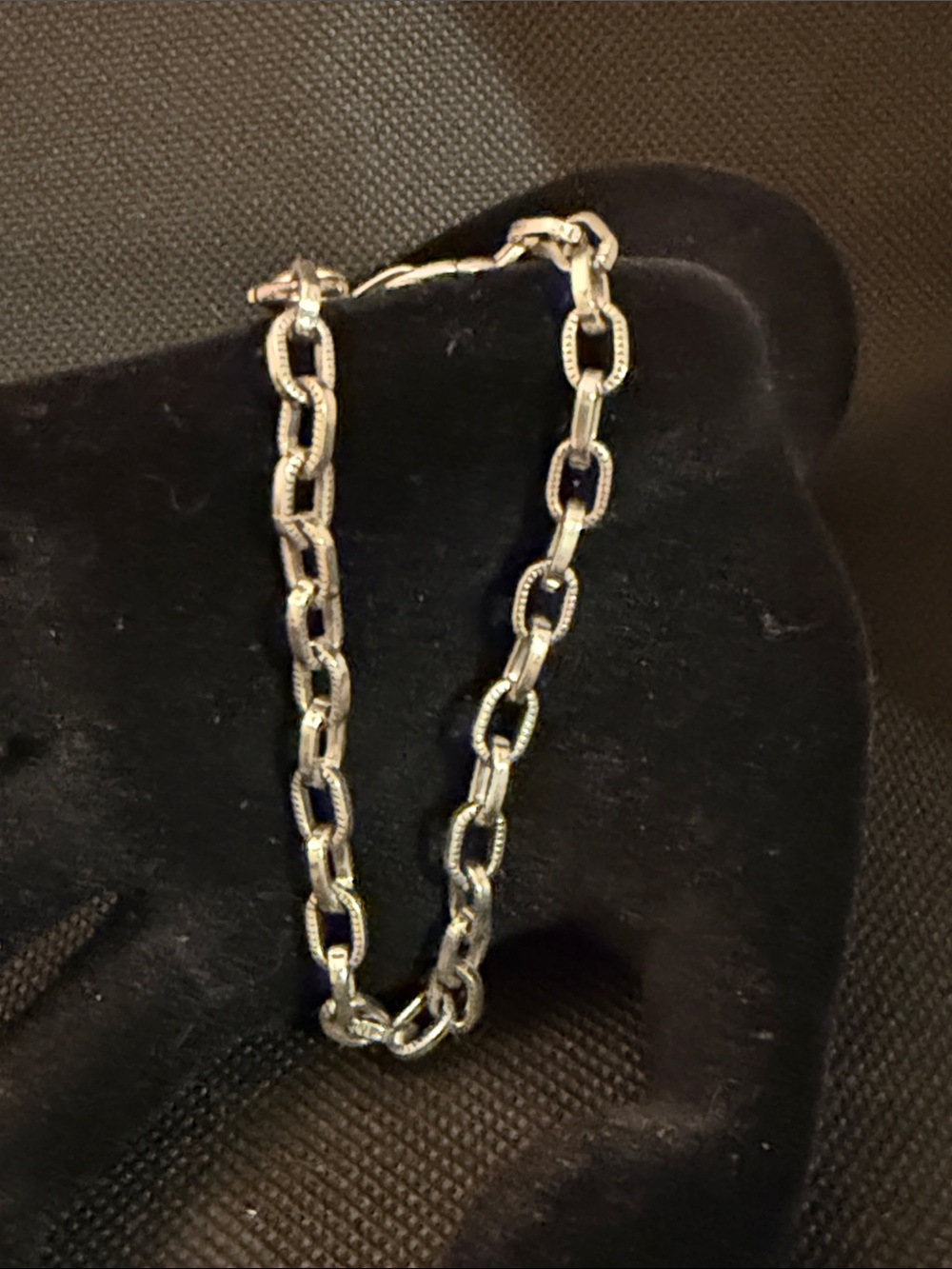 Brighton Silver-Tone Rectangular Link Bracelet